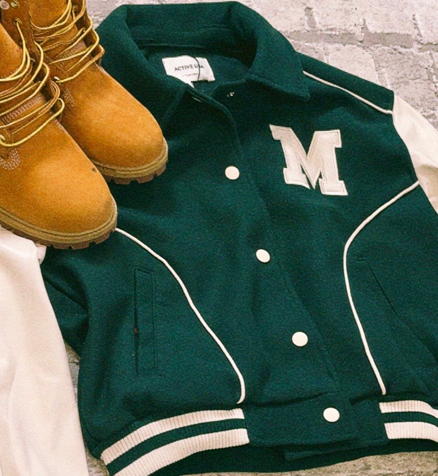 Hunter Green Varsity Jacket