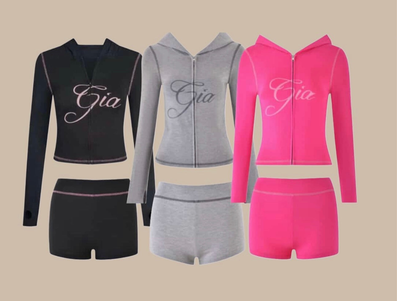 GIA SHORT SETS (3COLORS)