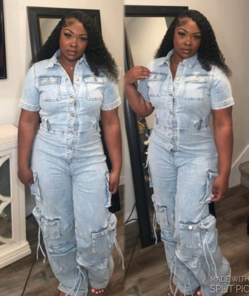 ASIA CARGO JUMPSUIT (2COLORS)