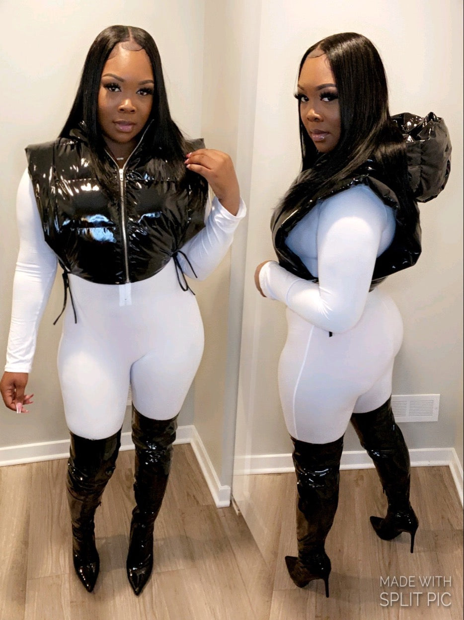 Tie Puffer Vest (4Colors)