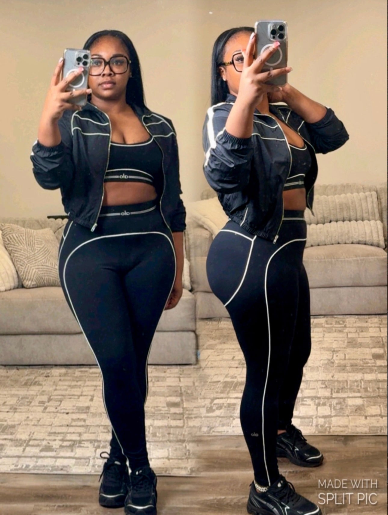 2PC ALO NOVELTY SET W/JACKET (2COLORS)