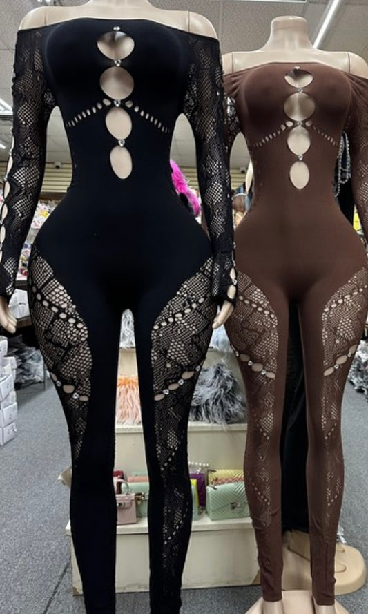 BLK POSTER GIRL JUMPSUIT