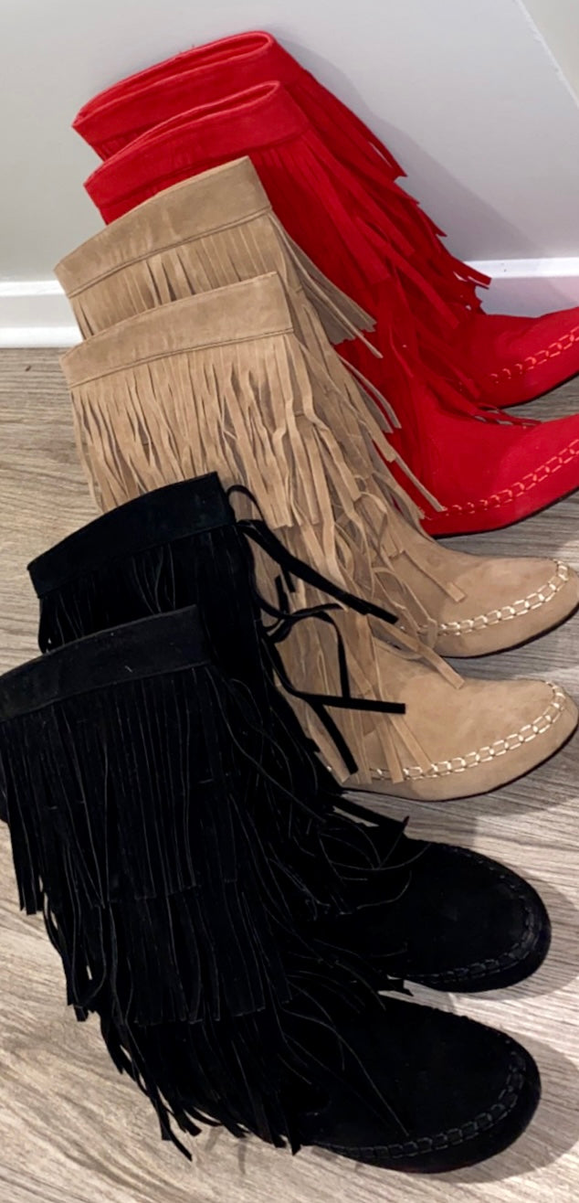 Harmony Fringe Boots (3 Colors)