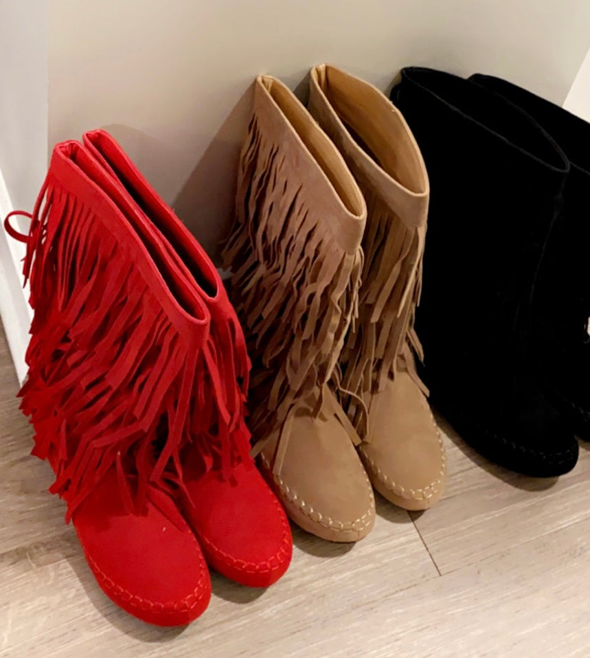 Harmony Fringe Boots (3 Colors)